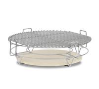 BBQ-Toro Sistema di cottura flessibile per barbecue Kamado, Ø 52 cm, griglia in acciaio inox, 3 livelli con griglia e pietra per pizza, accessori Kamado, accessori per barbecue in ceramica, griglie,