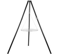 BBQ-Toro - Supporto per barbecue a tre gambe con griglia | Barbecue a catena da 165 cm per fuoco, tre gambe per barbecue oscillante | Supporto in ferro a tre gambe, supporto per barbecue | Barbecue a