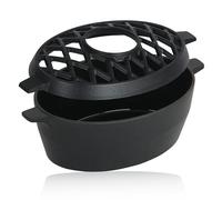 BBQ-Toro Umidificatore in ghisa smaltata | nero, 2,7 litri | Umidificatore in ghisa | Umidificatore per stufa a legna | Ciotola per camino, evaporatore per stufa, umidificatore per ambienti