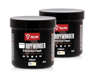 BBQ-Toro WUNDER DOPFWUNDER - La pasta olandese per bruciare e curare | 2 X 250 ml | Pasta per la cura di accessori in ghisa | Pasta a fuoco anche per grigliate, piastre, bistecchiera e molto altro