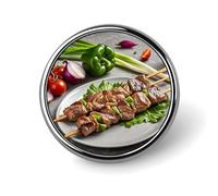 BBQ Türkiye Distintivo rotondo personalizzato in metallo spilla da bavero adatta per abbigliamento borse cappello spilla stampata umoristica distintivo decorazioni per feste accessori per uomini donne