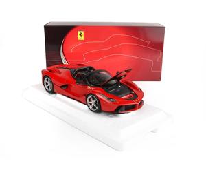 BBR 1:18 DIECAST - FERRARI LAFERRARI APERTA SPIDER 2016 Rosso Corsa 4 aperture