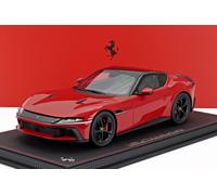 BBR 1/18 FERRARI 12CILINDRI V12 2024 ROSSO CON VETRINA MODELLINO STATICO DIECAST