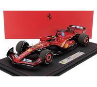BBR 1/18 FERRARI F1 SF-24 LECLERC WINNER MONZA GP 2024 CON VETRINA MODELLINO
