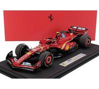 BBR 1/18 FERRARI F1 SF-24 SAINZ AUSTIN USA GP 2024 CON VETRINA MODELLINO AUTO