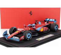 BBR 1/18 FERRARI F1 SF24 LECLERC MIAMI GP 2024 VETRINA MODELLINO STATICO DIECAST