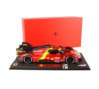 Ferrari Modello in scala 1:18 499P #50 Le Mans 2023 Fuoco Molina con teca P18236-VET