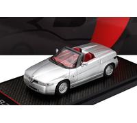 BBR 1/43 ALFA ROMEO RZ ZAGATO ROADSTER 1989 SILVER MODELLINO AUTO STATICO
