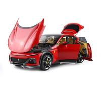 Bbr Models BBR18053B - Ferrar. Purosangue with Panoramic Roof Rosso Corsa with Openings - Scala 1/18 - modellino Auto