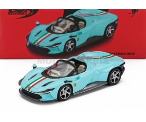 BBR-MODELS FER64020 FERRARI DAYTONA SP3 LIGHT BLUE OPEN ROOF 1/64