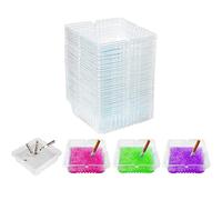 BBRGIRL Posacenere usa e getta per sigarette all'aperto, senza fumo, per interni, portatile, antivento, confezione da 30 posacenere usa e getta con sabbia (mix)