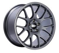 BBS CH-R, ruota in titanio con finitura laccata e bordo in acciaio inossidabile lucido (18 x 8,5 pollici/5 x 112 mm, offset 38 mm)