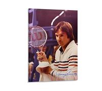 BBSYDH Pittura di opere d'arte su tela 50 * 70cm Senza Cornice Jimmy Connors Giocatore di tennis Art Cool 970 Firma Poster Arredamento moderno per la casa per la camera da letto familiare