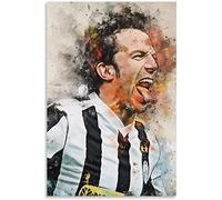 BBSYDH Poster su tela 60 * 80cm Senza Cornice Giocatore di calcio Alessandro Del Piero Poster Decorazione Soggiorno Home Decor Camera da letto