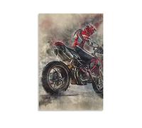 BBSYDH Quadri Su Tela 60 * 80cm Senza Cornice Ducati Hypermotard 950 Art Poster e Wall Art Picture Print Modern Family Room Arredamento