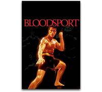 BBSYDH Quadro Su Tela 30 * 50cm Senza Cornice Bloodsport 988 Movie Jean-claude Poster Canvas Wall Art Pictures for Bedroom Gifts Decor