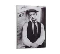 BBSYDH Quadro Su Tela 60 * 90cm Senza Cornice Buster Keaton rende omaggio alle stelle retrò Poster Decorazione Soggiorno Camera da letto Pittura