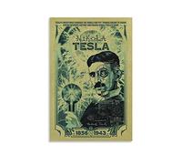BBSYDH Stampa su tela 50 * 70cm Senza Cornice Nikola Tesla
