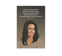 BBSYDH Stampa su tela poster 60 * 80cm Senza Cornice Michelle Obama Poster Soggiorno Camera da letto Pittura Opera d'arte