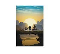 BBSYDH Stampe Quadri 30 * 50cm Senza Cornice Crilin Son Goku Roshi Anime Tela Wall Art Soggiorno Poster Camera da letto Decor Pittura