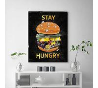 BBSYDH Stampe Quadri 60 * 90cm Senza Cornice Modular Money Hamburger Hungry Modern Picture Print Modern Family Bedroom Decor Posters