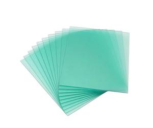 BBTISG 10 Pezzi Protezioni Esterne di Ricambio per Casco da Saldatura Piastra Protettiva di Ricambio per Lenti Esterne per Saldatura (115 x 90 mm)