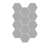 BBTISG 12 pannelli autoadesivi di assorbimento acustico, pannelli acustici esagonali, pannelli in schiuma, isolamento ad alta densità, pannelli insonorizzanti per podcast, salotti, uffici (U)