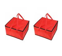 BBTISG 2 sacchetti termici per la consegna di cibi caldi e freddi, borsa termica per pizza di grande capacità per il trasporto di cibo da picnic all'aperto in casa, 25 x 25 x 19 cm, Per esterni