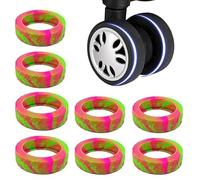 BBTISG 8 copriruote per bagagli, portatili, in silicone, antirumore, per valigie e bagagli, per la maggior parte dei bagagli, rosa, Taglia unica