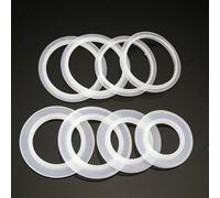 BBTISG 8 Pezzi Guarnizioni ad Anello in Silicone per Scarico del Lavello, Anello di Guarnizione O-Ring per Anello per Scarico del Lavandino e Lavello (41,5 x 34,5mm)