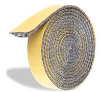 BBTISG Corda Piatta per Stufa, 18mm x 3mm x 2m Autoadesiva Guarnizione in Fibra di per Stufa per Stufe, Camini, Porte del Forno
