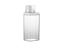 BBTISG Dispenser per Detersivo per Bucato con Misurino, Riutilizzabile Multiuso Dispenser Trasparente per Detersivo in Polvere Contenitore per Lavanderia (1500 ml)