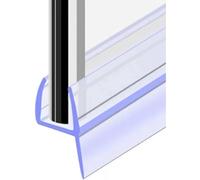 BBTISG Guarnizione in vetro per porta della doccia, 2 Metri Guarnizione Per Porta Della Doccia Per Porte In Vetro Da 6-10 mm Adatta Per Schermi O Porte Curve E Verticali (H Forma 6 mm)