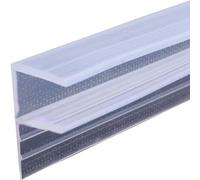BBTISG Guarnizione in vetro per porta della doccia, 2 Metri Guarnizione Per Porta Della Doccia Per Porte In Vetro Da 6-10 mm Adatta Per Schermi O Porte Curve E Verticali (F Forma 6 mm)