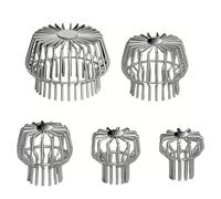 BBTISG Rete di Scarico per Tetto In Acciaio Inox Resistente Alle Intemperie Flessibile Protezione per Grondaie Previene L'intasamento dei Tubi con Foglie (75mm)