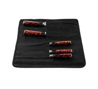 BBTISG Sacchetti arrotolabili per coltelli da chef, 5 scomparti, portatili, in tessuto Oxford, multiuso, adatti per cucinare, campeggio, Nero , borsa rotolo taglierina chef