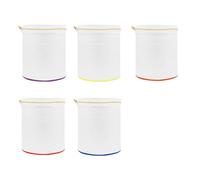 BBTISG Set di 5 Sacchetti Filtranti in Rete, 25/73/120/160/220 micron Sacchetti per Estrazione di Erbe Sacchetti Filtro in Nylon Fine Riutilizzabili con Schermo per Cucinare, Filtrare (5 Galloni)