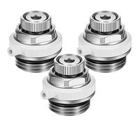 BBTO Valvole di Sfiato Automatiche del Radiatore Valvola di Sfogo del Termosifone 1/2 Pollice (15mm) Valvola di Scarico dell'Aria Valvola Automatica del Riscaldamento in Ottone per Gas (3 Pezzi)