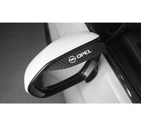 BBTUA 2 Pezzi Deflettore Anti Pioggia per Specchietto Retrovisore per Opel Adam Antara Astra J K L Combo Corsa D E F Crossland X, Parapioggia Specchietti Paraspruzzi Accessorio Auto,Carbon Fiber