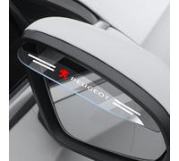BBTUA 2 Pezzi Deflettore Anti Pioggia per Specchietto Retrovisore per Peugeot 208 2019-2024, Parapioggia Specchietti Paraspruzzi Accessorio Auto,B