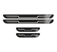 BBTUA 4 Pezzi Battitacco Auto per Lexus NX300h NX300 NX200 2015-2017, Strisce Protettive in Acciaio Inossidabile Protector Accessorio Decorativo,A