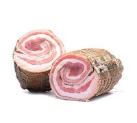 BBUONO - Pancetta di Maiale Arrotolata Stagionata, trancio da 500 gr, Pancetta Artigianale da Suini Allevati e Macellati in ValleSabbia provincia di Brescia, 100% Made in Italy