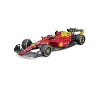 MODELLINO AUTO BURAGO STATICO FERRARI F1-75 SAINZ MONZA 2022 VETRINA SCALA 1/24