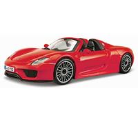 Bburago -1/24 Porsche 918 Spider Metal-Rosso-Veicolo