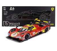 BBURAGO 16312-50 FERRARI 499P 3.0L WINNER LE MANS 2024 SCATOLA VETRINA 1/18
