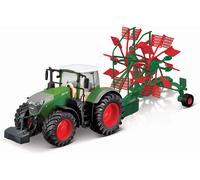 Bburago 18-31665 - Trattore Fendt 1050 Vario Con Stendifieno (10cm) Trek Modello