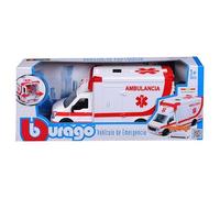 Bburago Ambulanza con barella in miniatura, Replica Realistica, Veicolo di emerg