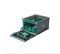 Bburago - Aston Martin AMR25 Alonso, Playset Pit Stop Scala 1:43
