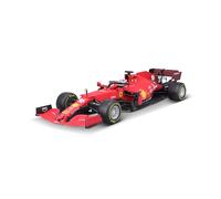 Burago Ferrari Racing SF21 Modellino in scala 1:18 Charles Leclerc Formula 1