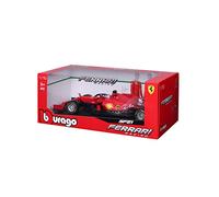 Burago Ferrari Racing SF21 Modellino in scala 1:18 Charles Leclerc Formula 1